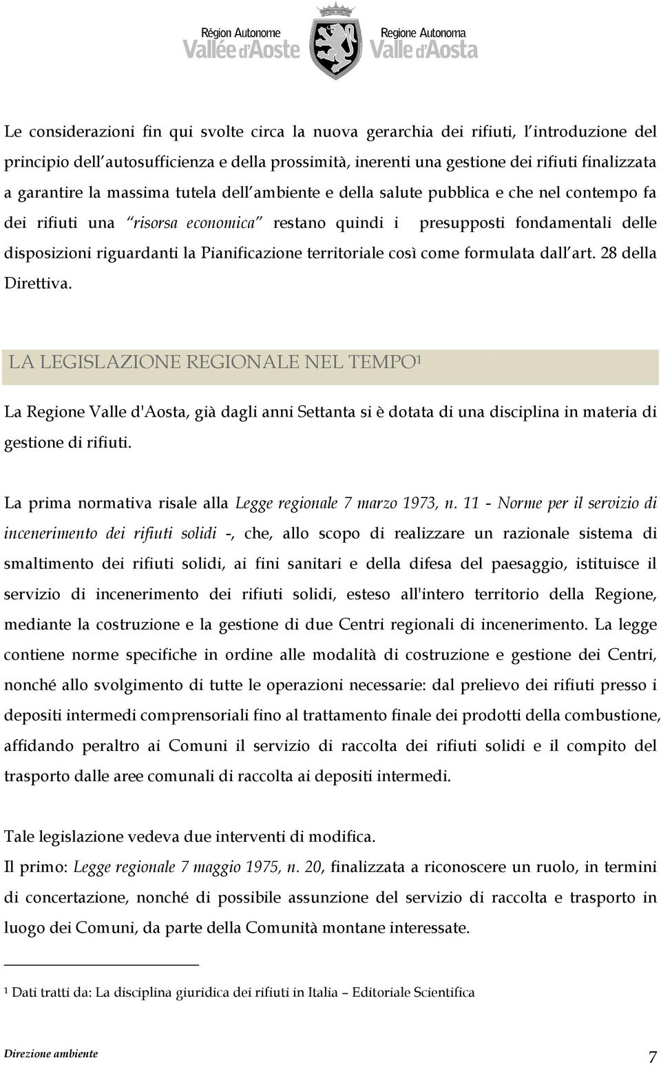 Pianificazione territoriale così come formulata dall art. 28 della Direttiva.