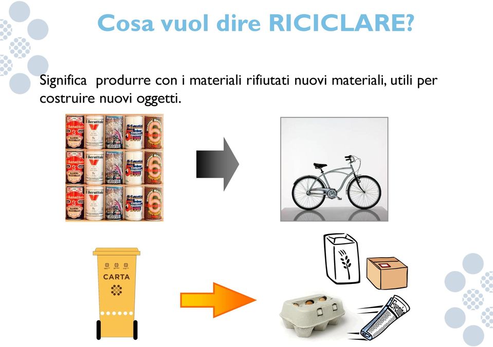 materiali rifiutati nuovi