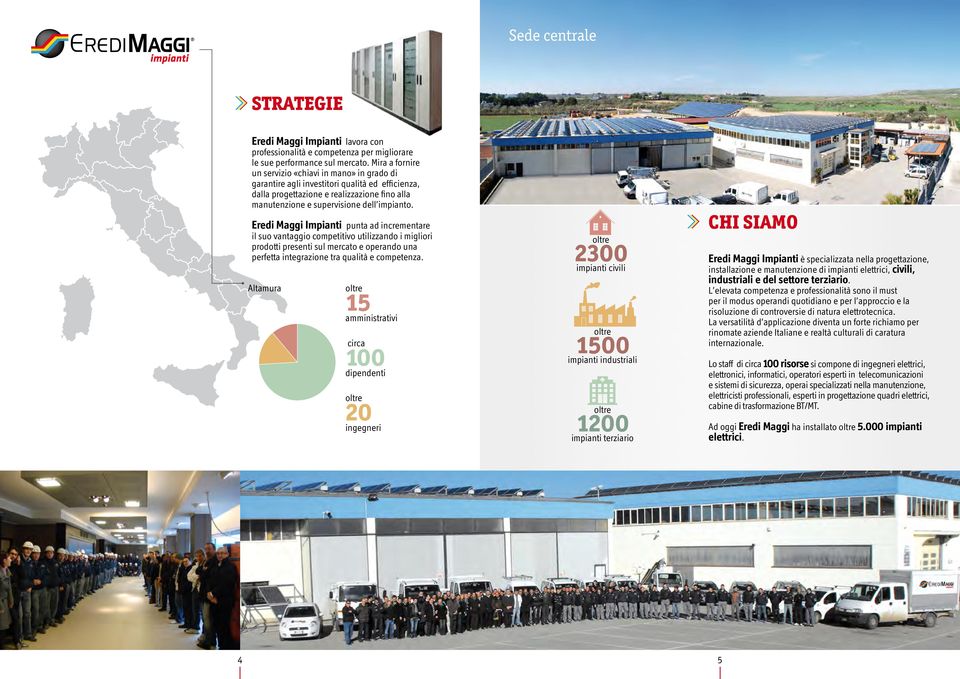 Eredi Maggi Impianti punta ad incrementare il suo vantaggio competitivo utilizzando i migliori prodotti presenti sul mercato e operando una perfetta integrazione tra qualità e competenza.
