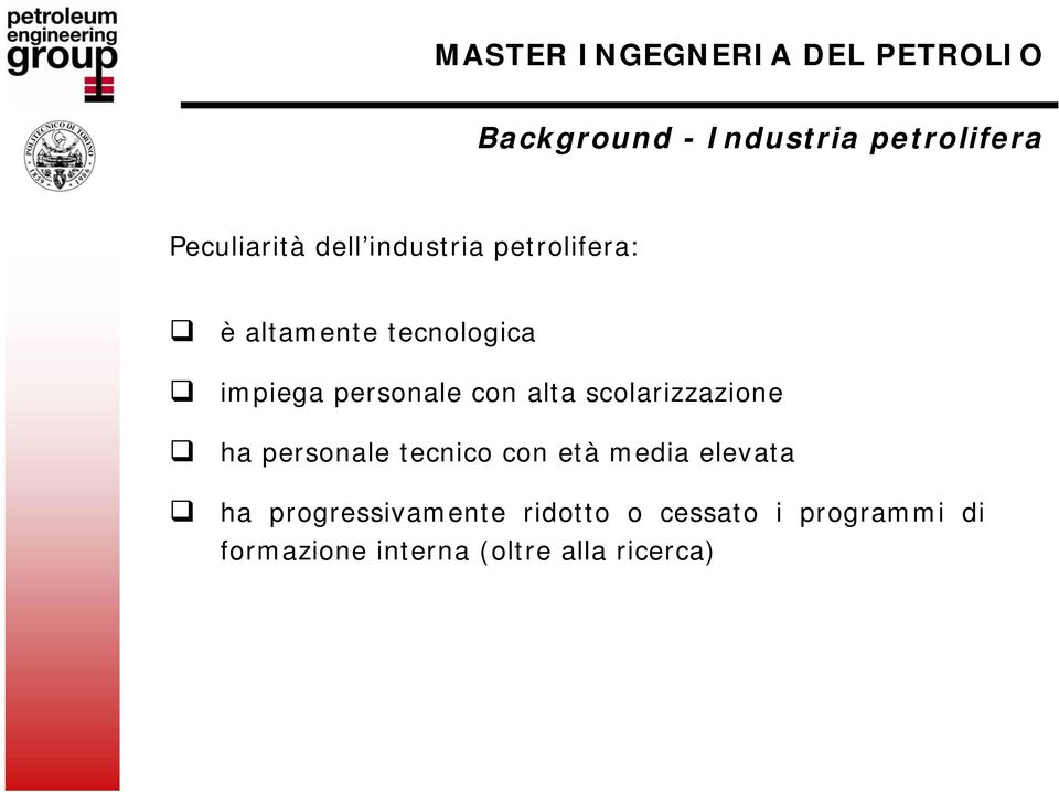 scolarizzazione ha personale tecnico con età media elevata ha