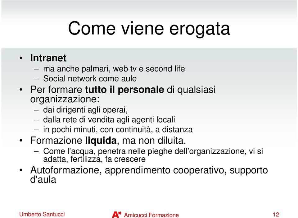 continuità, a distanza Formazione liquida, ma non diluita.