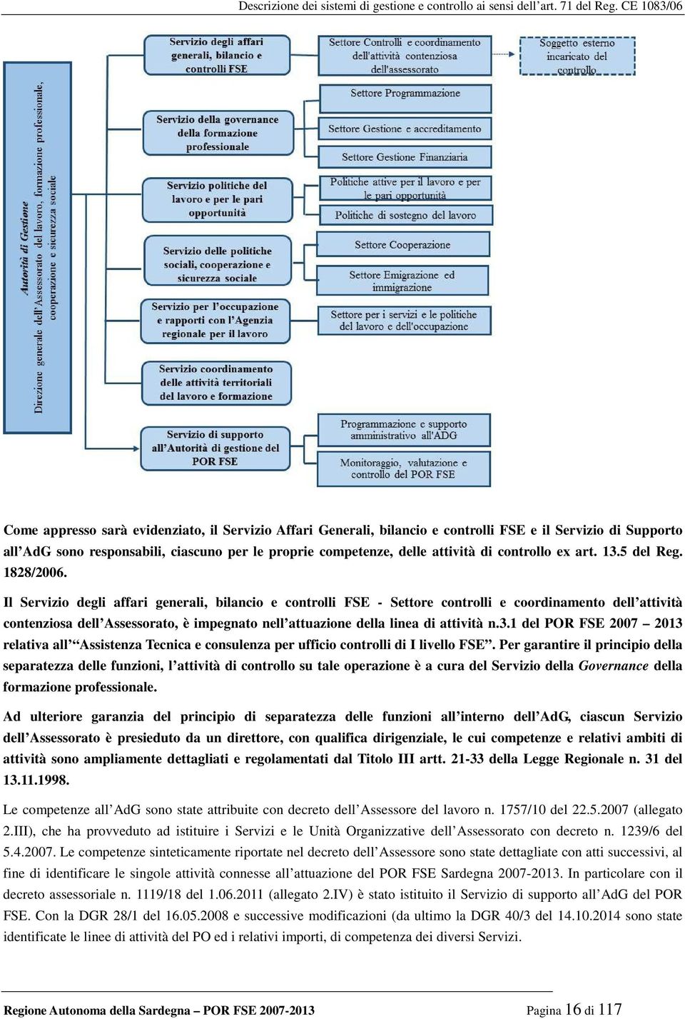 Il Servizio degli affari generali, bilancio e controlli FSE - Settore controlli e coordinamento dell attività contenziosa dell Assessorato, è impegnato nell attuazione della linea di attività n.3.