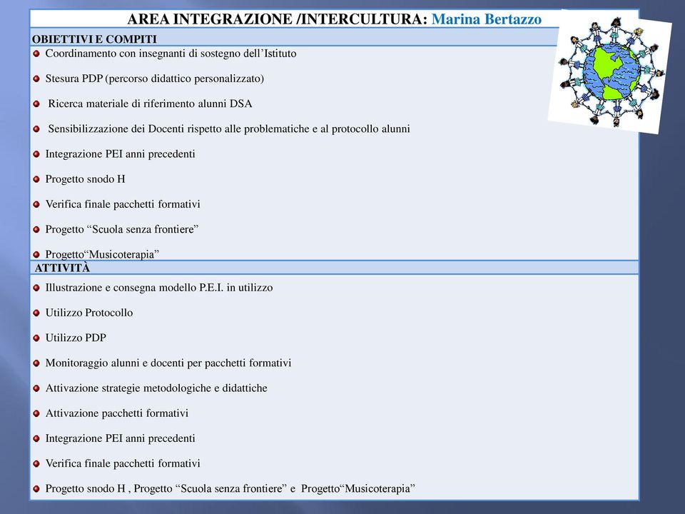 Scuola senza frontiere Progetto Musicoterapia ATTIV