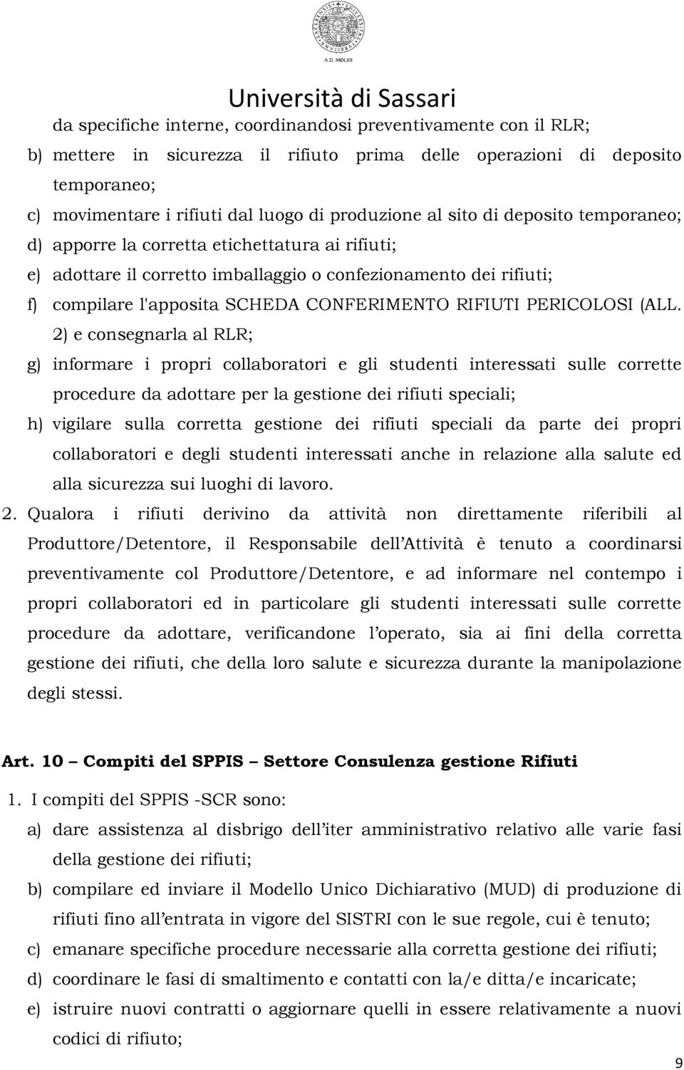 CONFERIMENTO RIFIUTI PERICOLOSI (ALL.