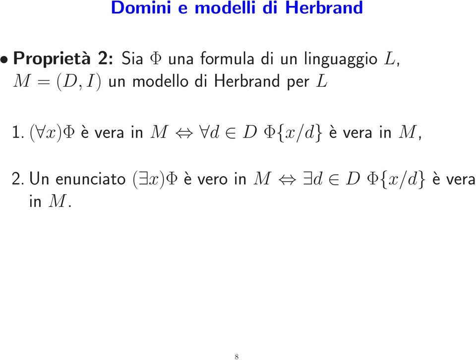 Herbrand per L 1.