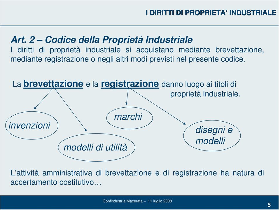 mediante registrazione o negli altri modi previsti nel presente codice.