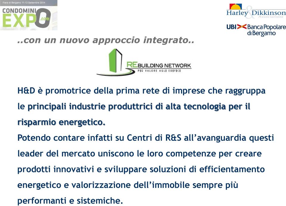 tecnologia per il risparmio energetico.