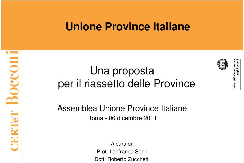 Province Italiane Roma - 06 dicembre 2011 A