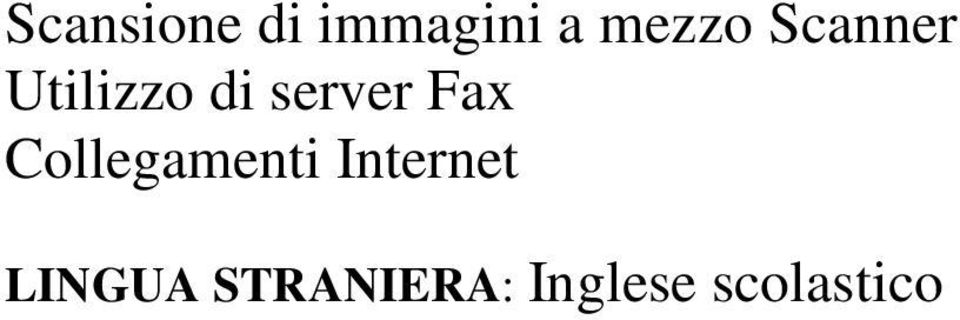Fax Collegamenti Internet