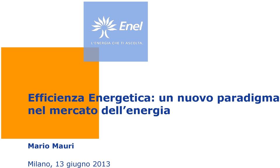 mercato dell energia