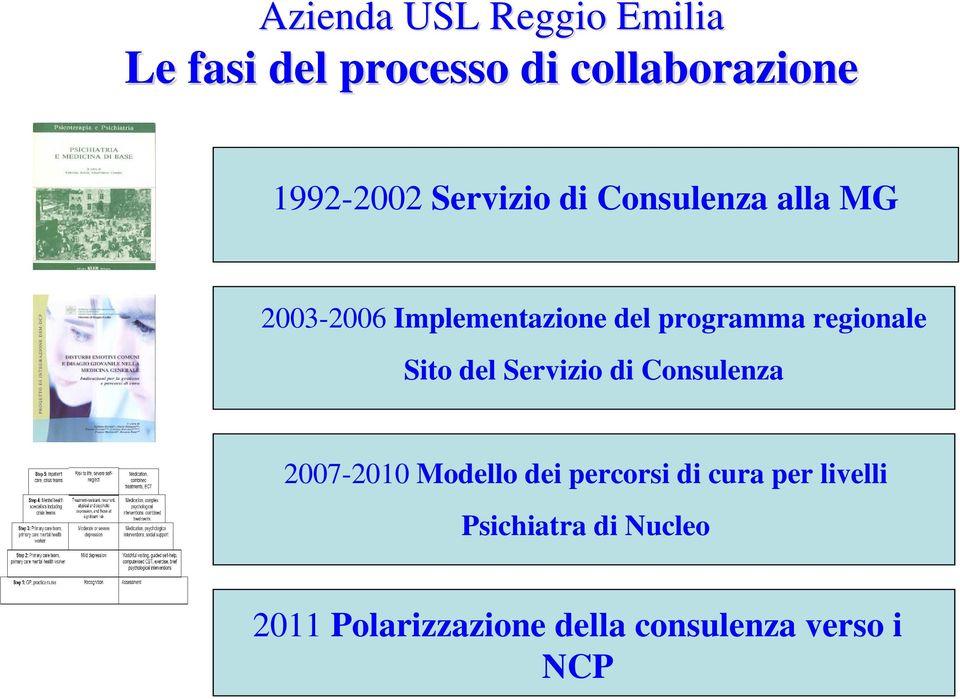 regionale Sito del Servizio di Consulenza 2007-2010 Modello dei percorsi di