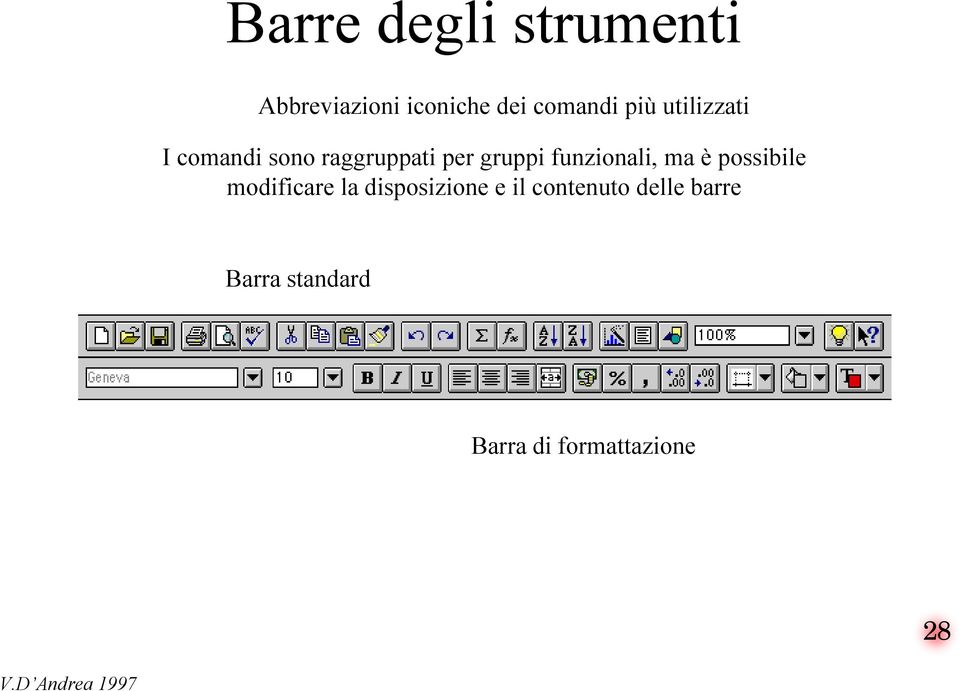 funzionali, ma è possibile modificare la disposizione e