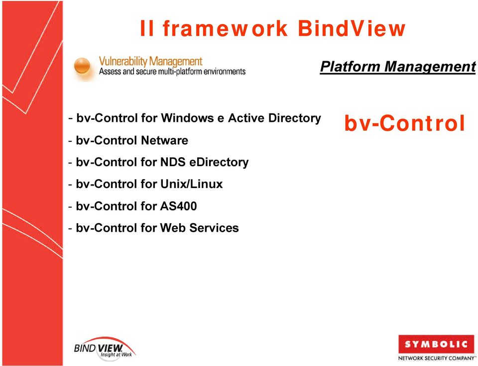 bv-control for NDS edirectory - bv-control for Unix/Linux