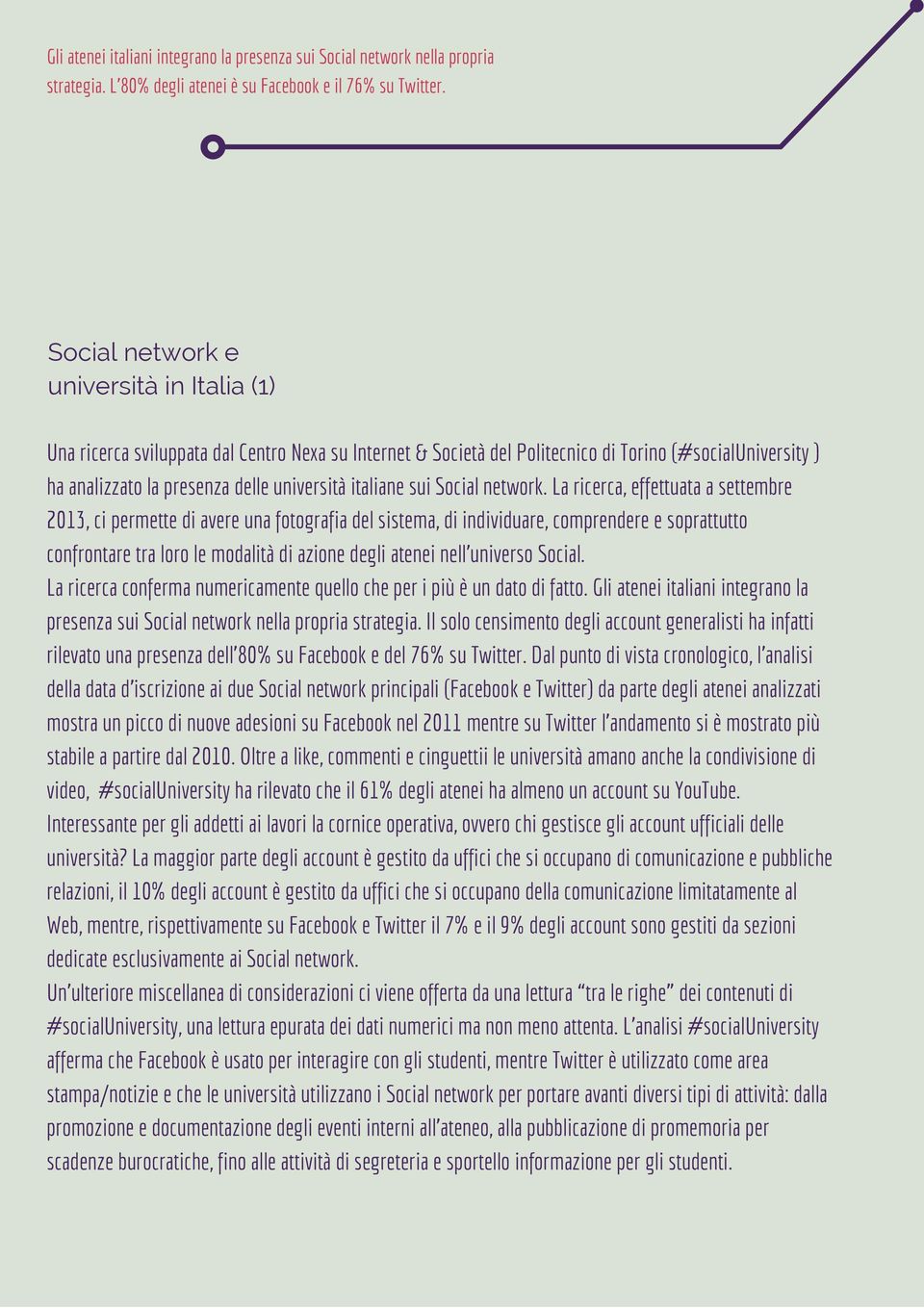 italiane sui Social network.