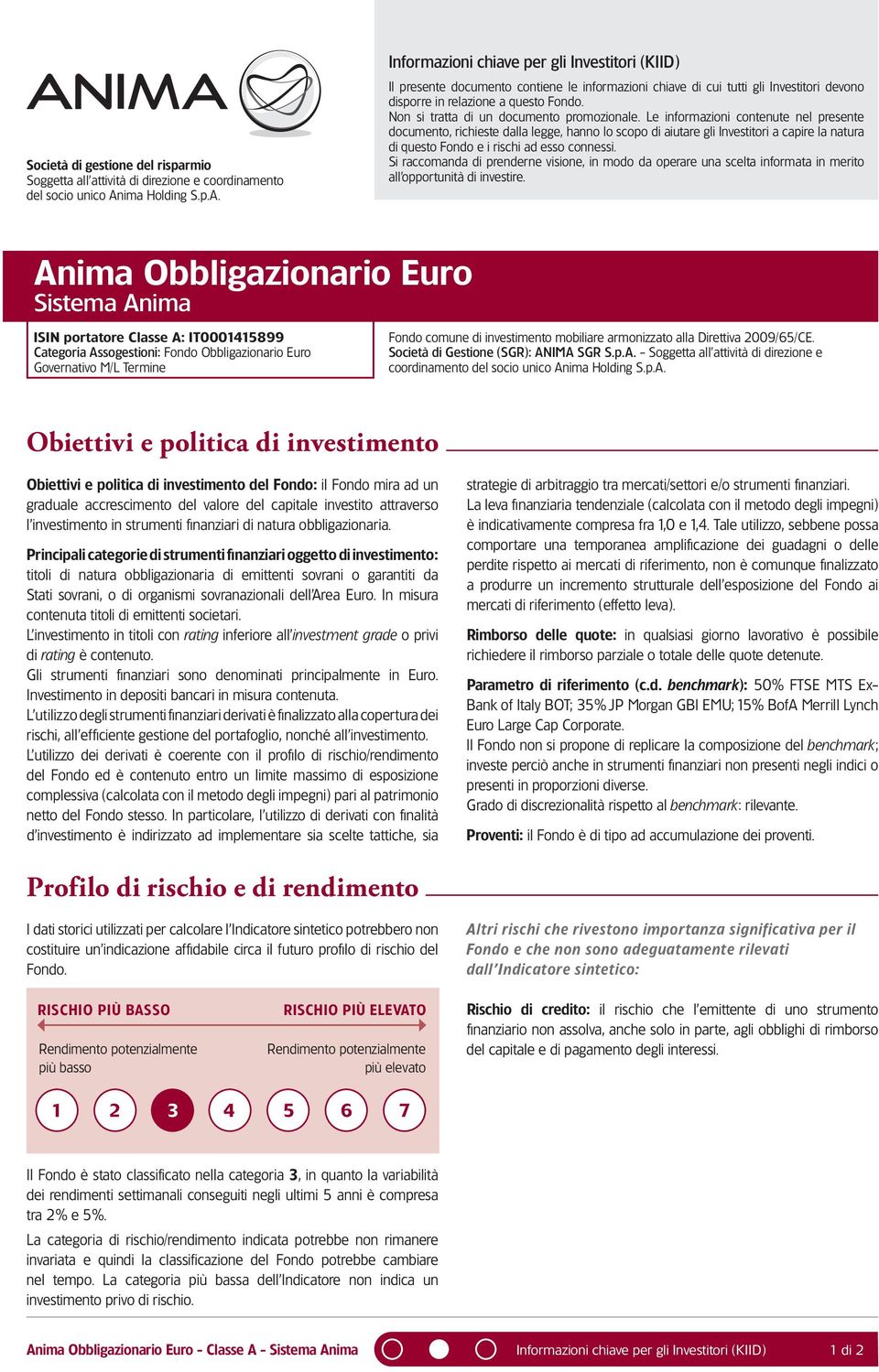 Non si tratta di un documento promozionale.