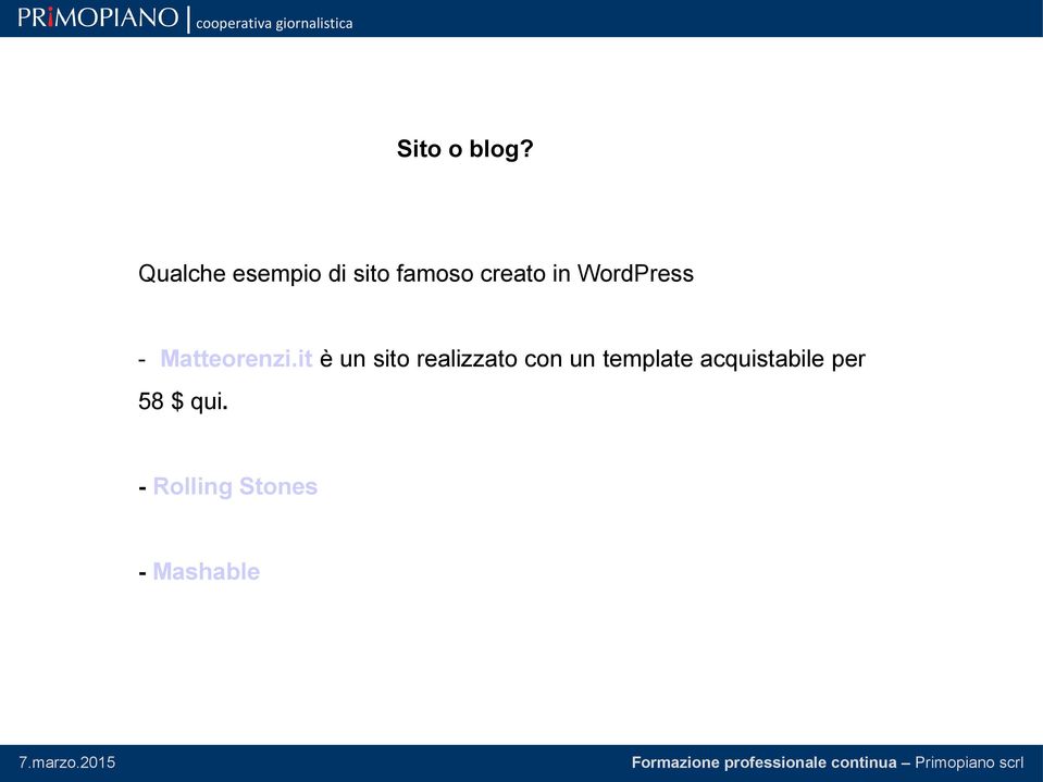 WordPress - Matteorenzi.