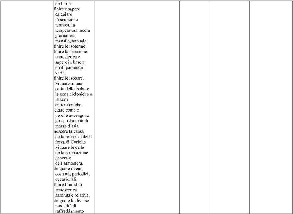 dividuare in una carta delle isobare le zone cicloniche e le zone anticicloniche. iegare come e perché avvengono gli spostamenti di masse d aria.