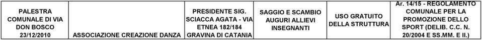 ETNEA 182/184 GRAVINA DI SAGGIO E