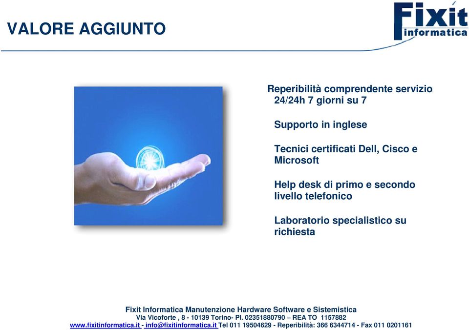 certificati Dell, Cisco e Microsoft Help desk di primo