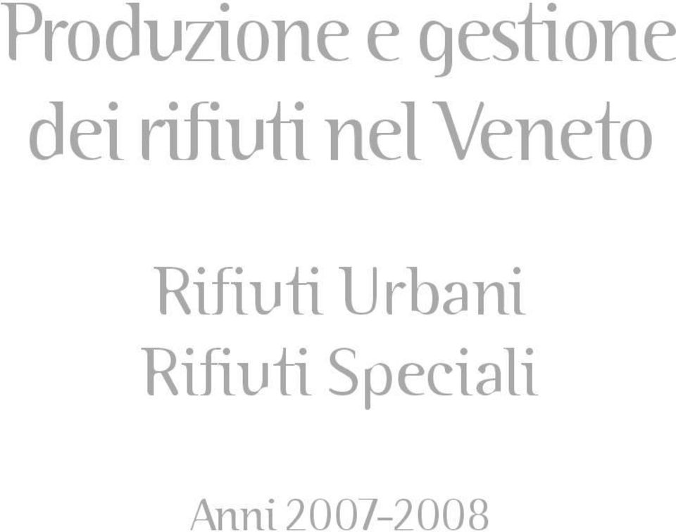 Rifiuti Urbani Rifiuti