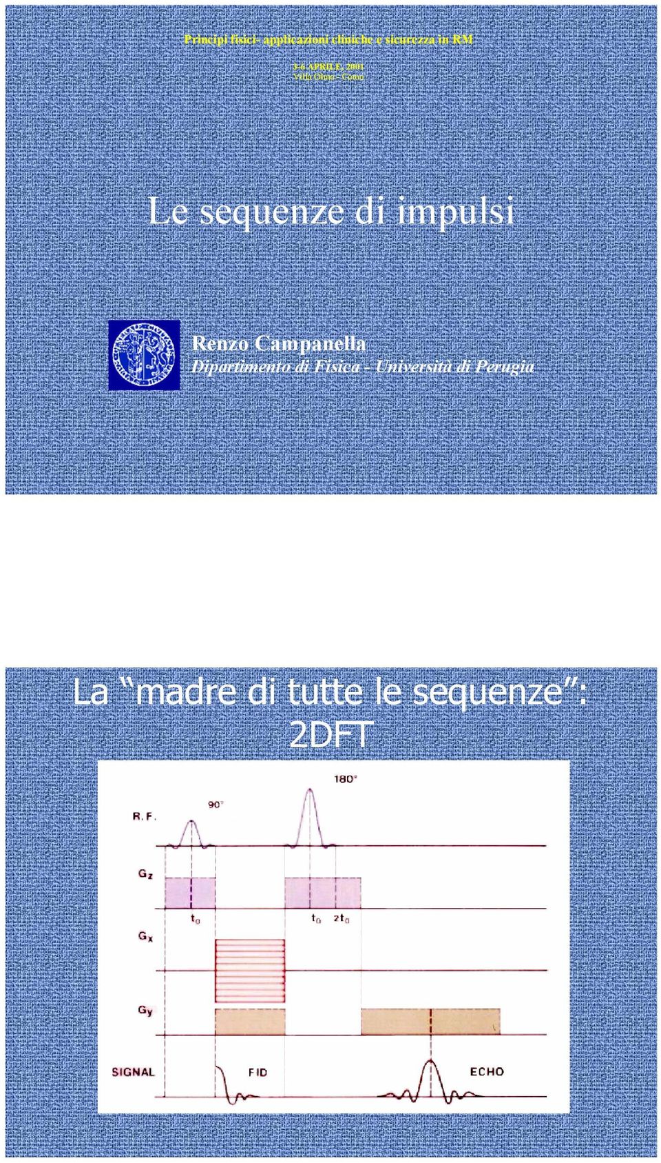 impulsi Renzo Campanella Dipartimento di Fisica -