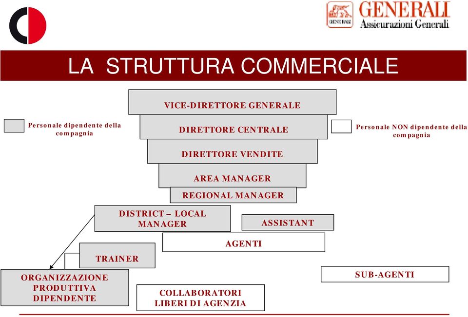 compagnia AREA MANAGER REGIONAL MANAGER DISTRICT LOCAL MANAGER ASSISTANT