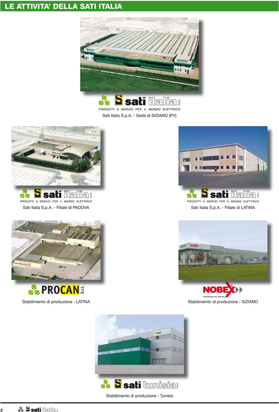 Stabilimento di produzione - LATINA Stabilimento di produzione -