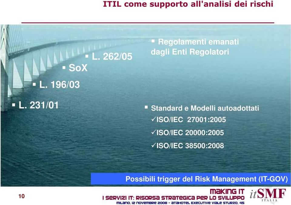 231/01 Standard e Modelli autoadottati ISO/IEC