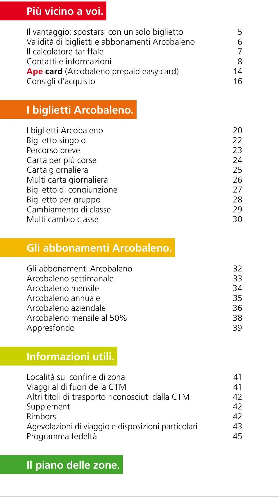 Consigli d'acquisto 16 I biglietti Arcobaleno.