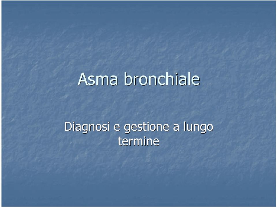 Diagnosi e