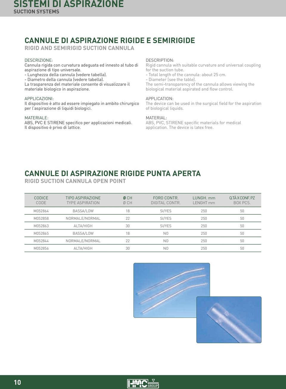 Il dispositivo è atto ad essere impiegato in ambito chirurgico per l aspirazione di liquidi biologici. ABS, PVC E STIRENE specifico per applicazioni medicali. Il dispositivo è privo di lattice.