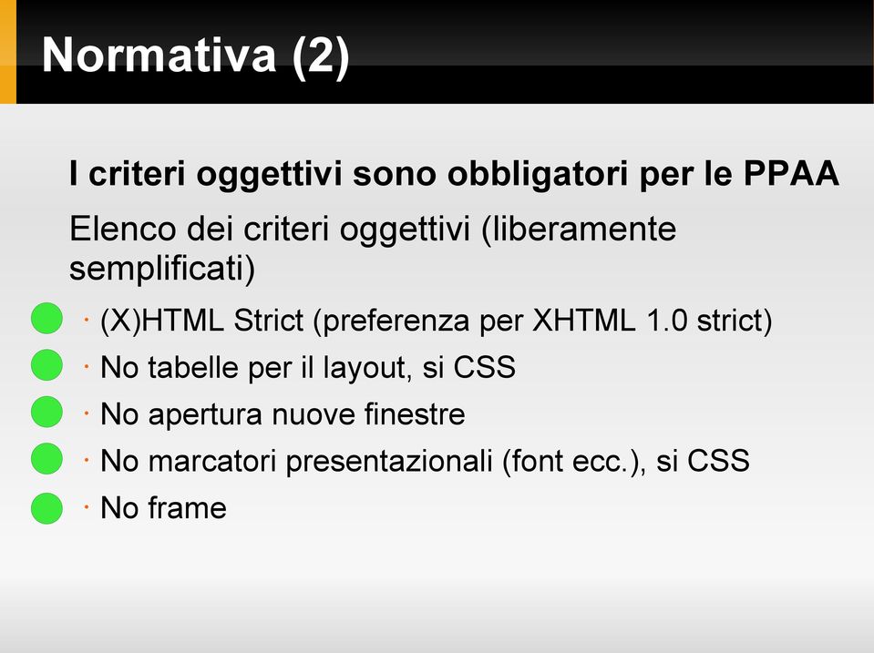 (preferenza per XHTML 1.