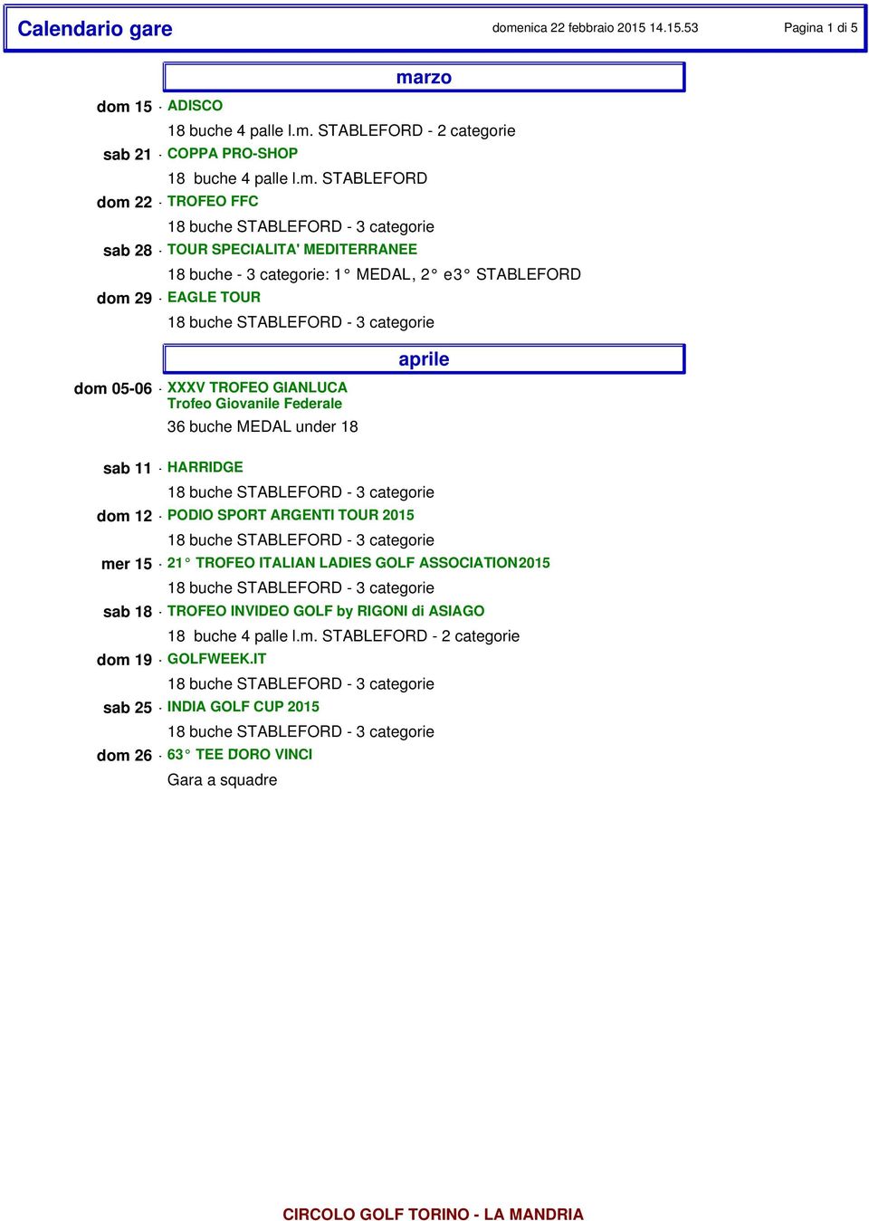 rzo sab 21 - COPPA PRO-SHOP 18 buche 4 palle l.m.