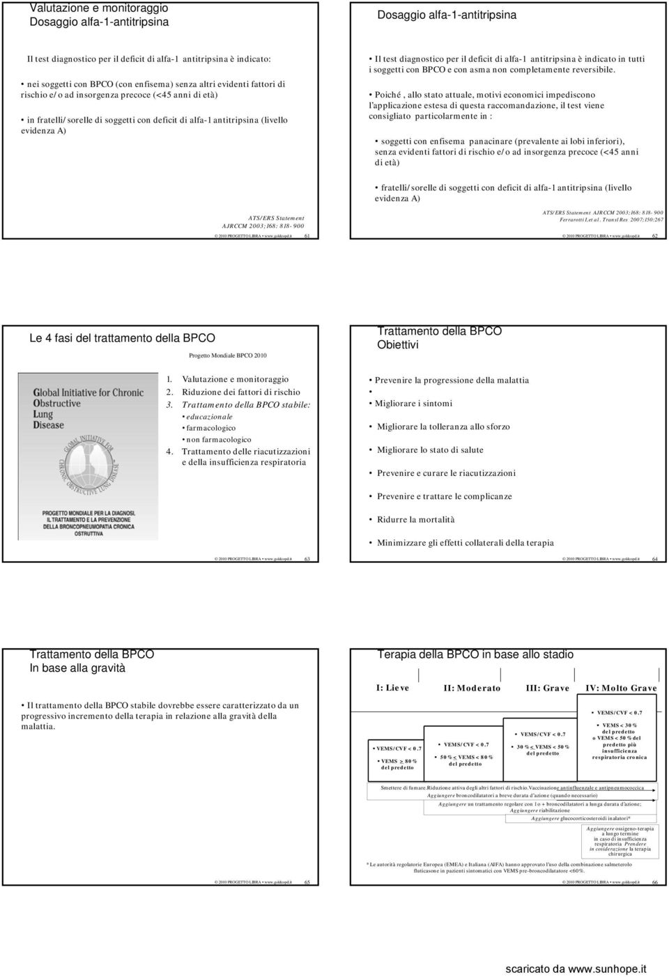 indicato in tutti i soggetti con BPCO e con asma non completamente reversibile.