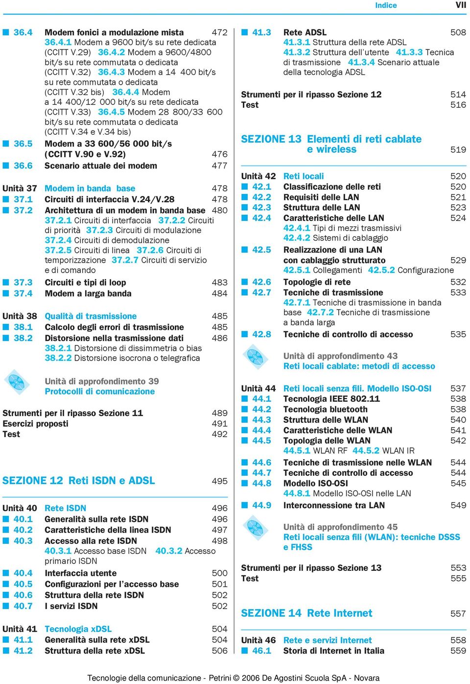 6 Scenario auale dei modem 477 Unià 37 Modem in banda base 478 37.1 Circuii di inerfaccia.24/.28 478 37.2 Archieura di un modem in banda base 480 37.2.1 Circuii di inerfaccia 37.2.2 Circuii di priorià 37.