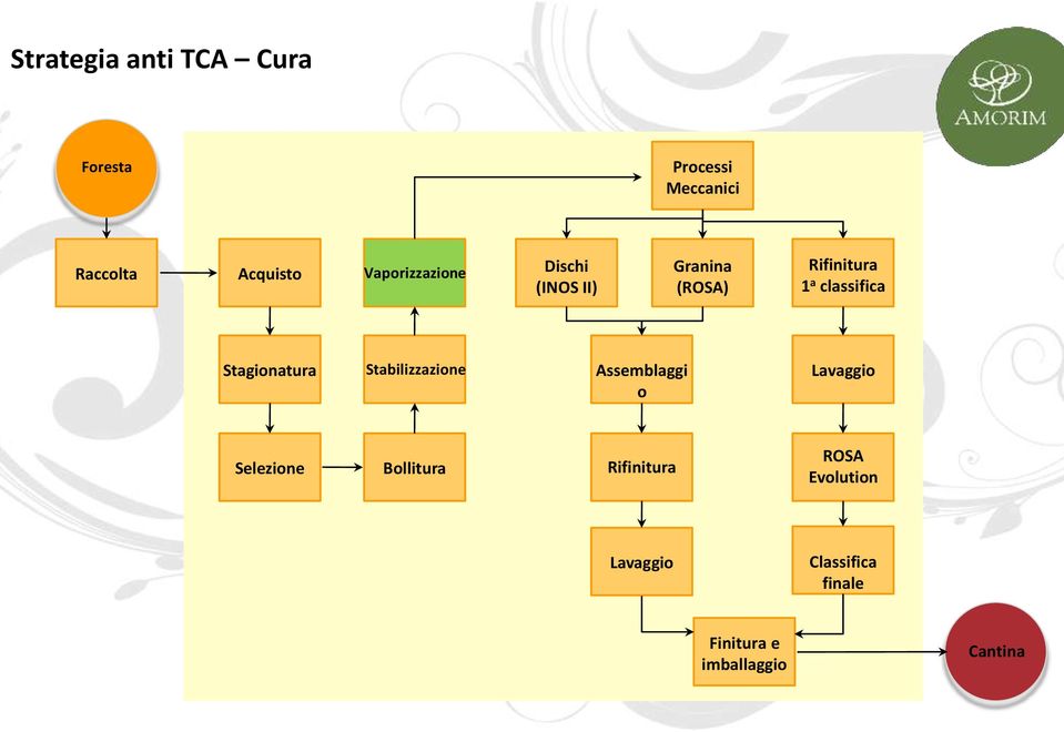 classifica Stagionatura Stabilizzazione Assemblaggi o Selezione