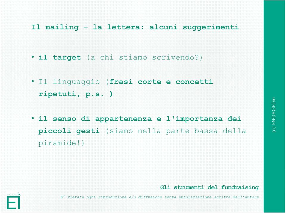 ) Il linguaggio (frasi