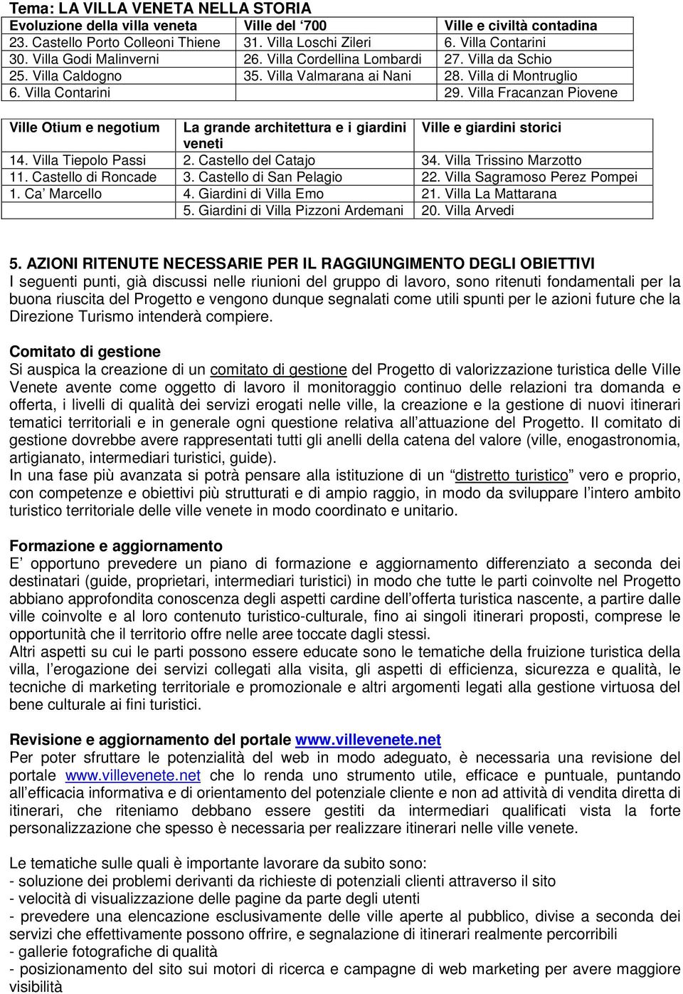 Villa Fracanzan Piovene Ville Otium e negotium La grande architettura e i giardini Ville e giardini storici veneti 14. Villa Tiepolo Passi 2. Castello del Catajo 34. Villa Trissino Marzotto 11.