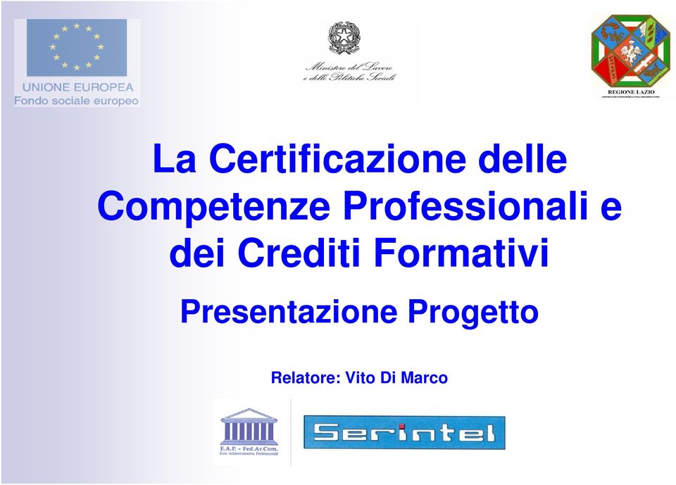 dei Crediti Formativi