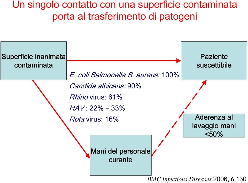 aureus: 100% Candida albicans: 90% Rhino virus: 61% HAV : 22% 33% Rota virus: 16%