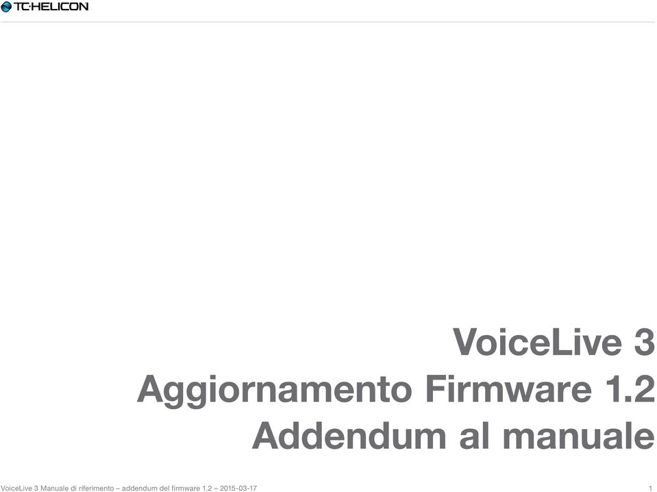 2 Addendum al manuale VoiceLive