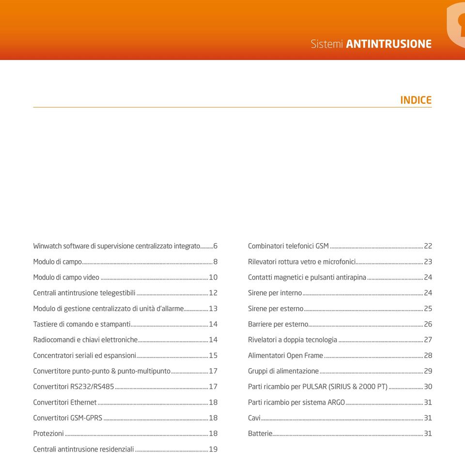 .. 15 Convertitore punto-punto & punto-multipunto... 17 Convertitori RS232/RS485... 17 Convertitori Ethernet... 18 Convertitori GSM-GPRS... 18 Protezioni... 18 Combinatori telefonici GSM.