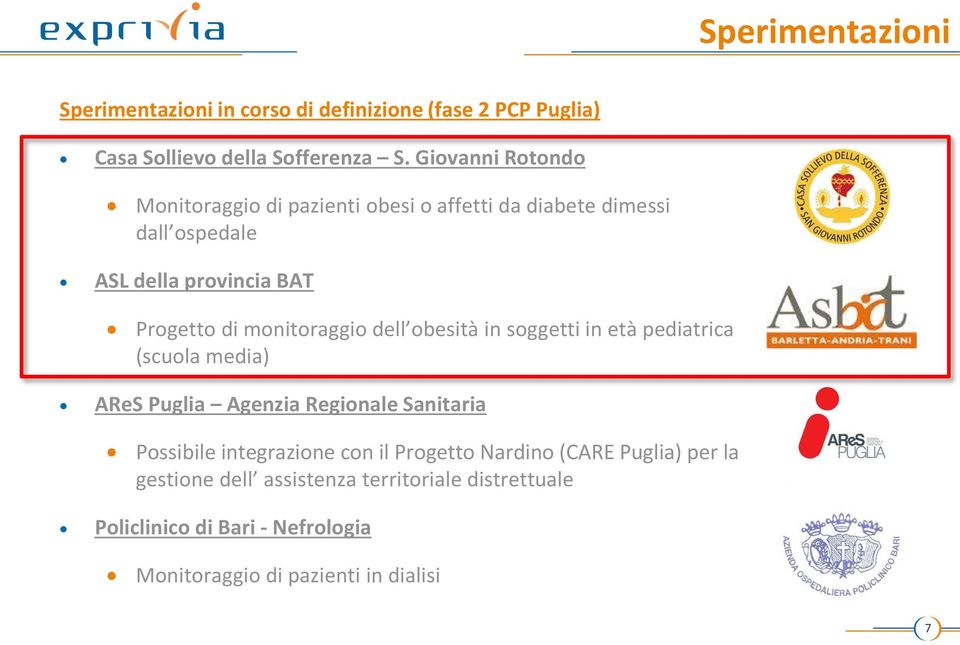 monitoraggio dell obesità in soggetti in età pediatrica (scuola media) AReS Puglia Agenzia Regionale Sanitaria Possibile integrazione