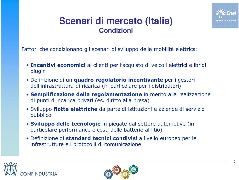 alla realizzazione di punti di ricarica privati (es.