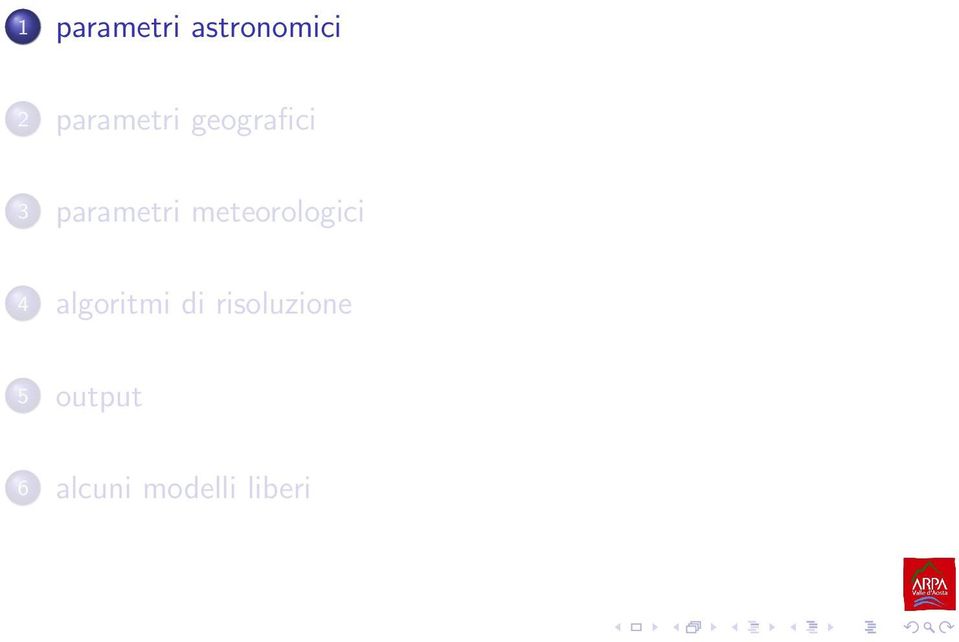 meteorologici 4 algoritmi di