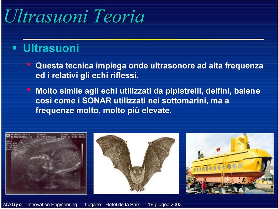 Molto simile agli echi utilizzati da pipistrelli, delfini, balene