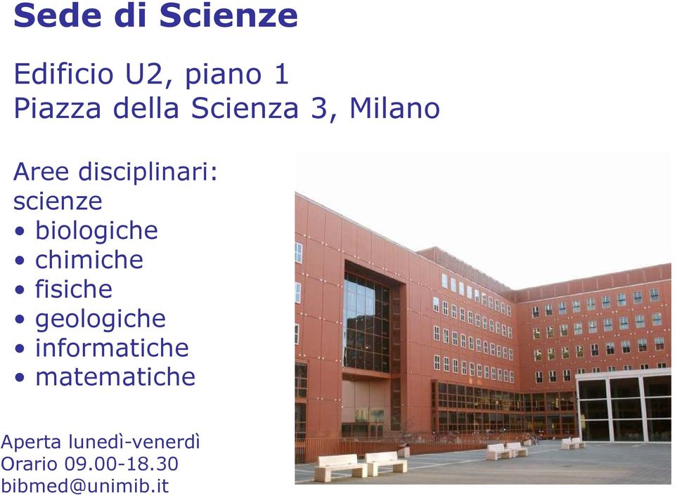 biologiche chimiche fisiche geologiche informatiche