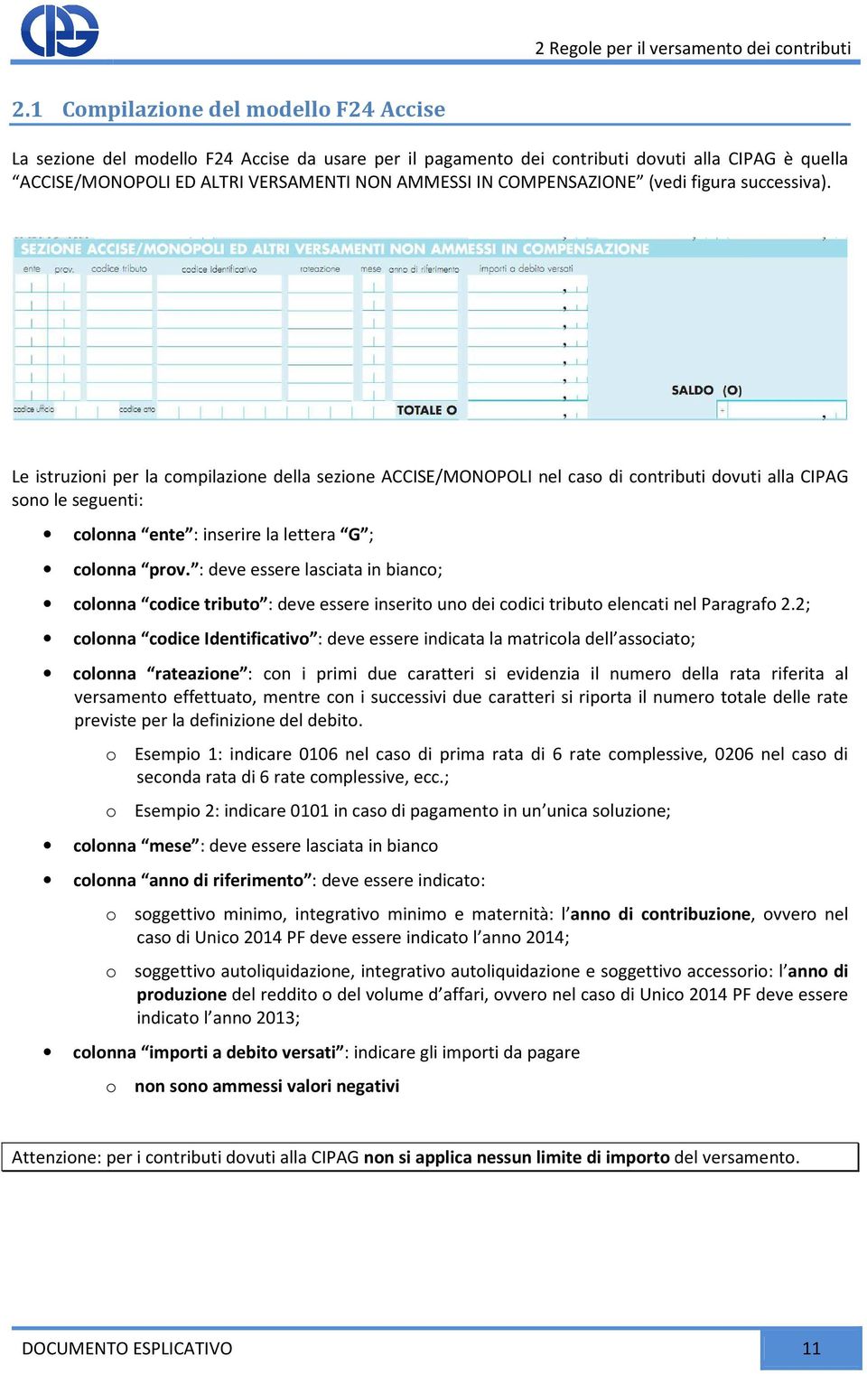 COMPENSAZIONE (vedi figura successiva).