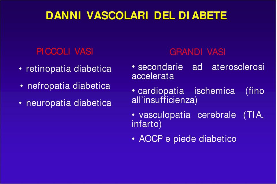 ad aterosclerosi accelerata cardiopatia ischemica (fino all