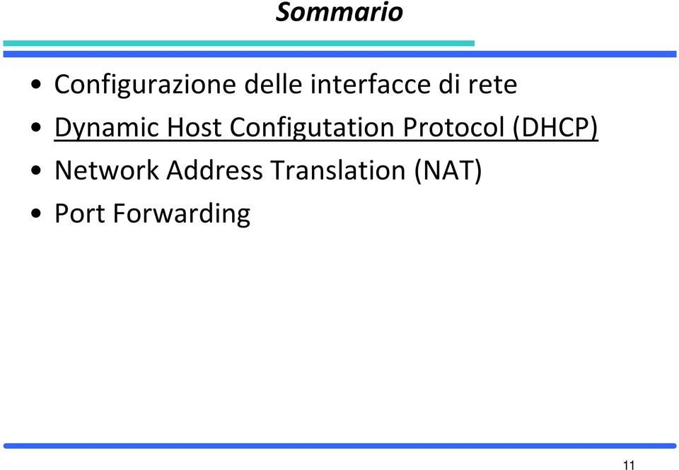 Configutation Protocol(DHCP)